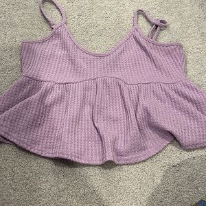 Purple crop top
